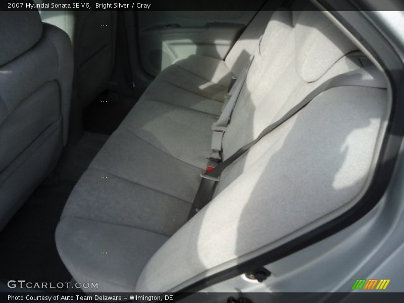 Bright Silver / Gray 2007 Hyundai Sonata SE V6
