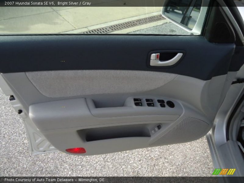 Bright Silver / Gray 2007 Hyundai Sonata SE V6