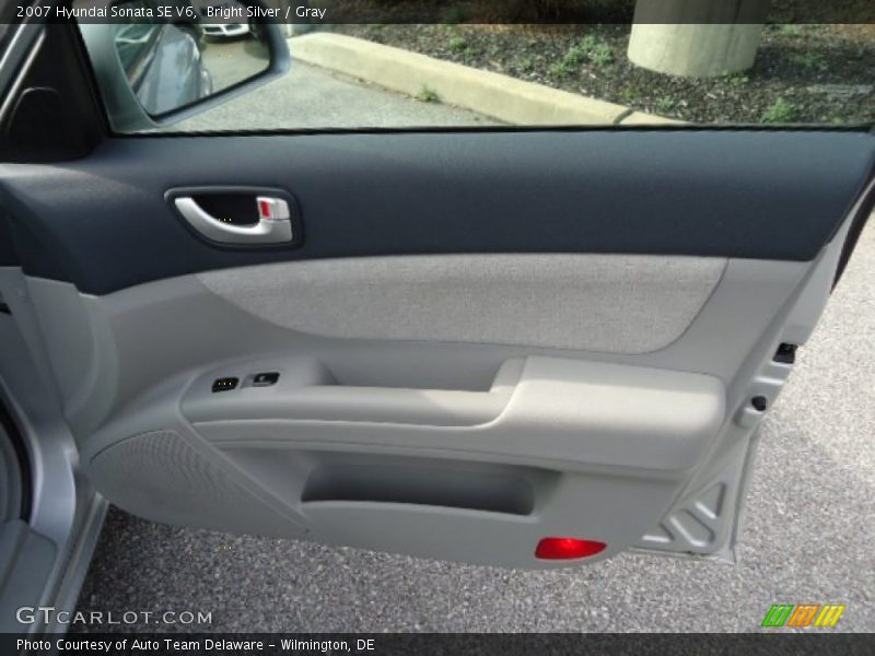 Bright Silver / Gray 2007 Hyundai Sonata SE V6