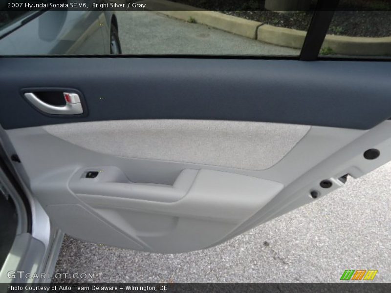 Bright Silver / Gray 2007 Hyundai Sonata SE V6