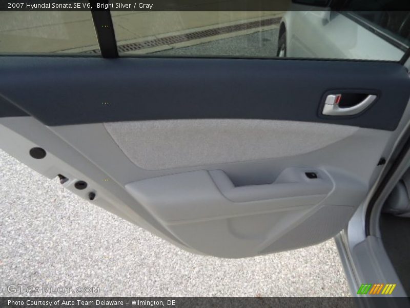 Bright Silver / Gray 2007 Hyundai Sonata SE V6