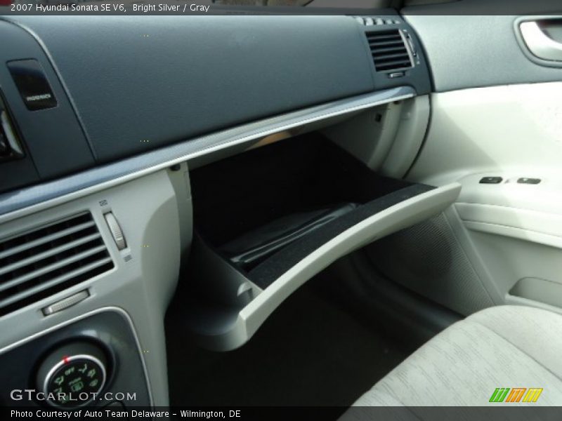 Bright Silver / Gray 2007 Hyundai Sonata SE V6