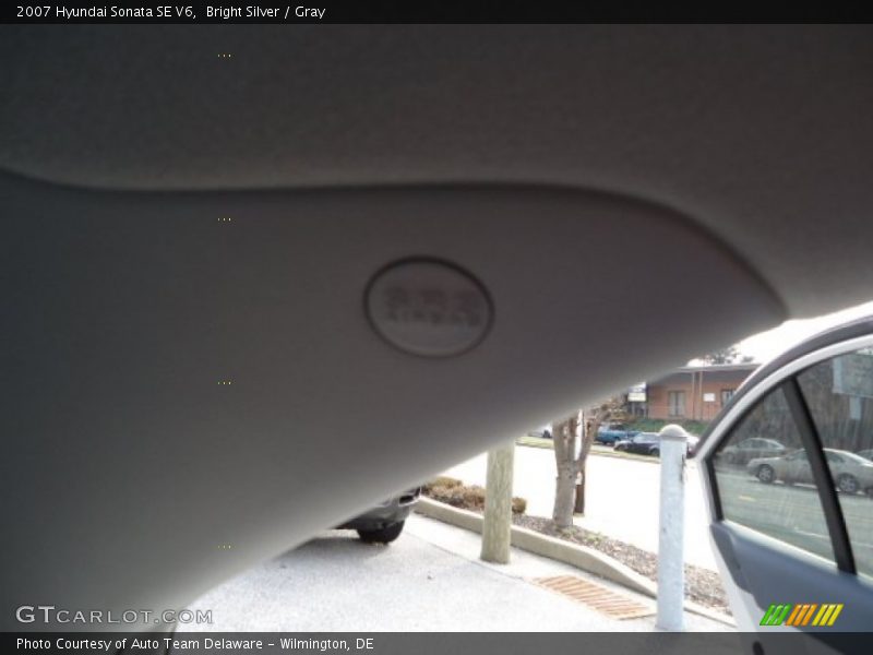 Bright Silver / Gray 2007 Hyundai Sonata SE V6