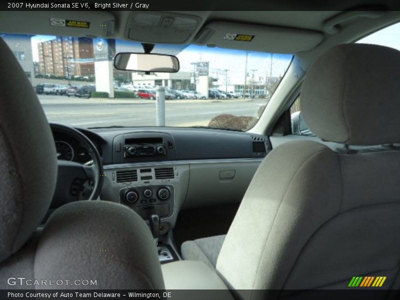 Bright Silver / Gray 2007 Hyundai Sonata SE V6