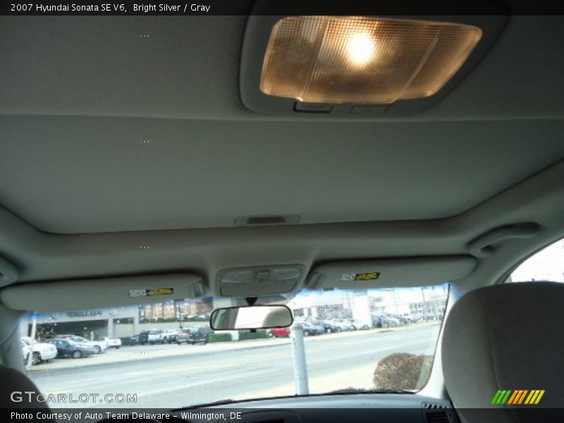Bright Silver / Gray 2007 Hyundai Sonata SE V6