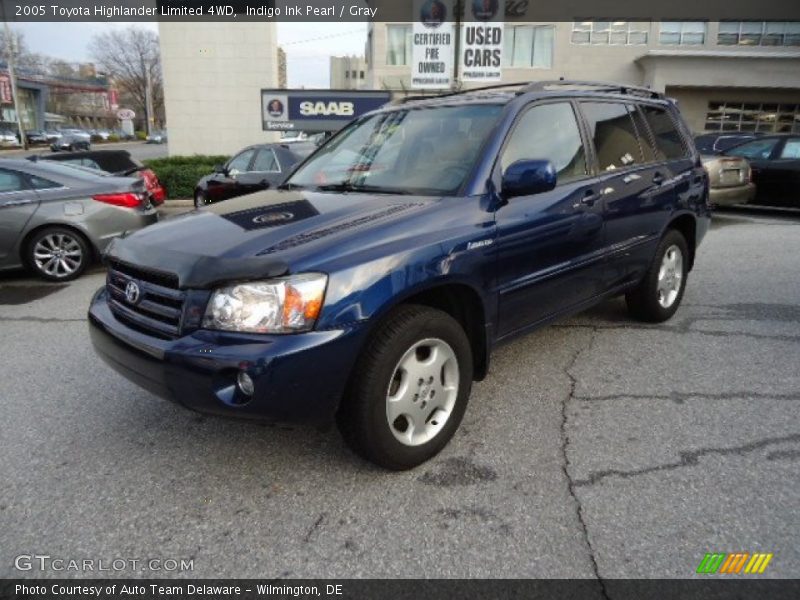 Indigo Ink Pearl / Gray 2005 Toyota Highlander Limited 4WD