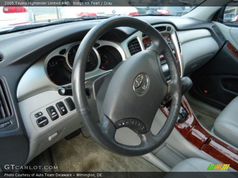 Indigo Ink Pearl / Gray 2005 Toyota Highlander Limited 4WD