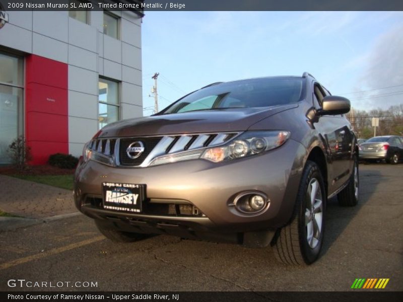 Tinted Bronze Metallic / Beige 2009 Nissan Murano SL AWD