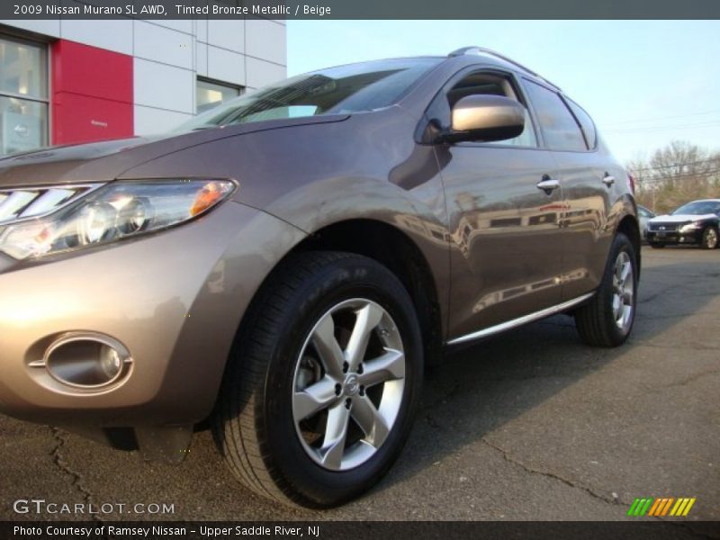 Tinted Bronze Metallic / Beige 2009 Nissan Murano SL AWD