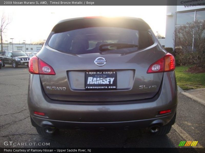Tinted Bronze Metallic / Beige 2009 Nissan Murano SL AWD