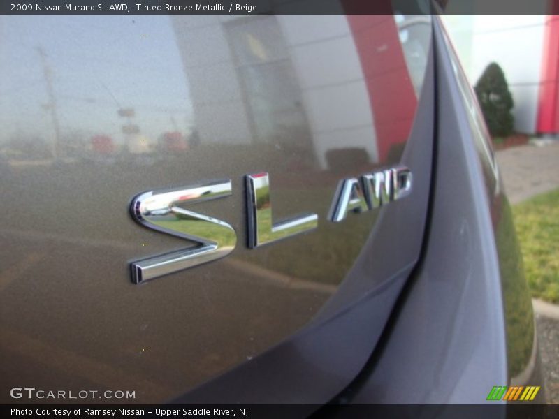Tinted Bronze Metallic / Beige 2009 Nissan Murano SL AWD