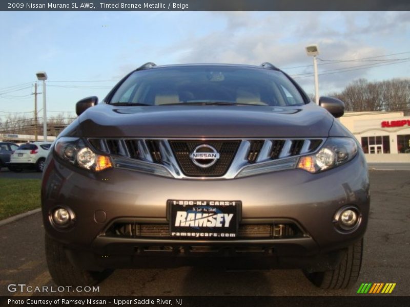Tinted Bronze Metallic / Beige 2009 Nissan Murano SL AWD