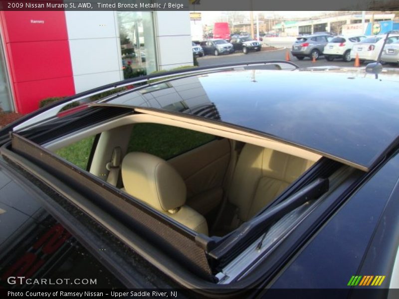 Tinted Bronze Metallic / Beige 2009 Nissan Murano SL AWD