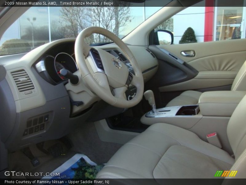 Tinted Bronze Metallic / Beige 2009 Nissan Murano SL AWD