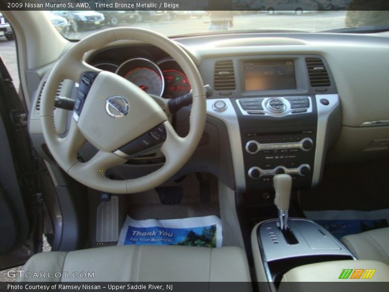 Tinted Bronze Metallic / Beige 2009 Nissan Murano SL AWD