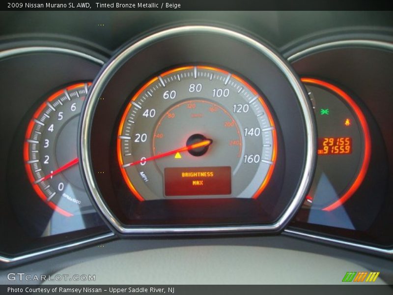 Tinted Bronze Metallic / Beige 2009 Nissan Murano SL AWD