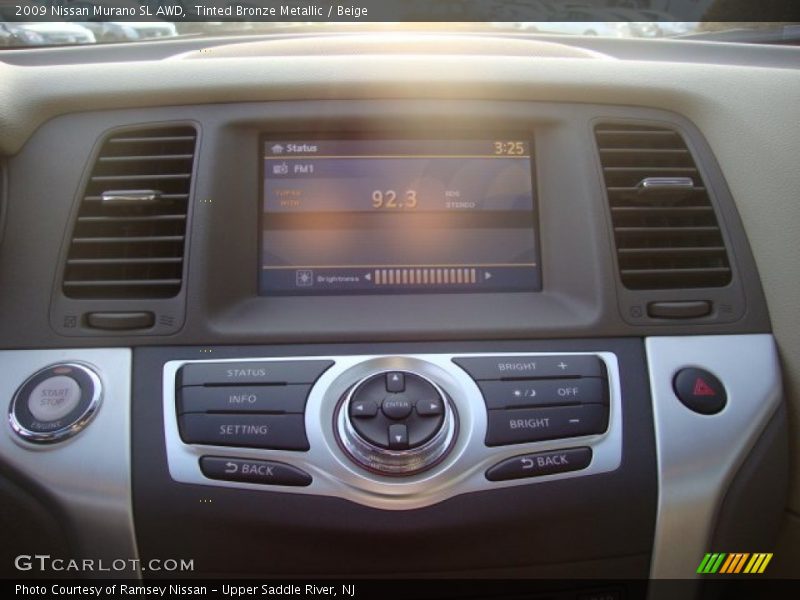 Tinted Bronze Metallic / Beige 2009 Nissan Murano SL AWD