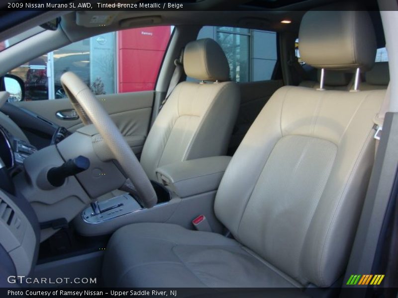 Tinted Bronze Metallic / Beige 2009 Nissan Murano SL AWD