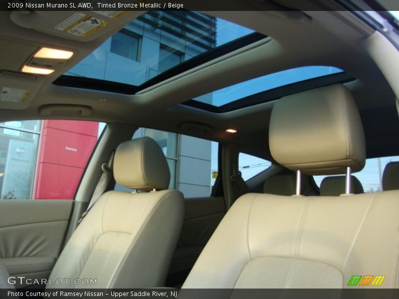 Tinted Bronze Metallic / Beige 2009 Nissan Murano SL AWD