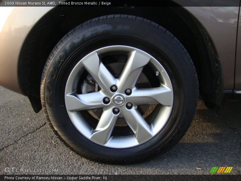 Tinted Bronze Metallic / Beige 2009 Nissan Murano SL AWD
