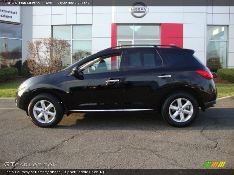 Super Black / Black 2009 Nissan Murano SL AWD