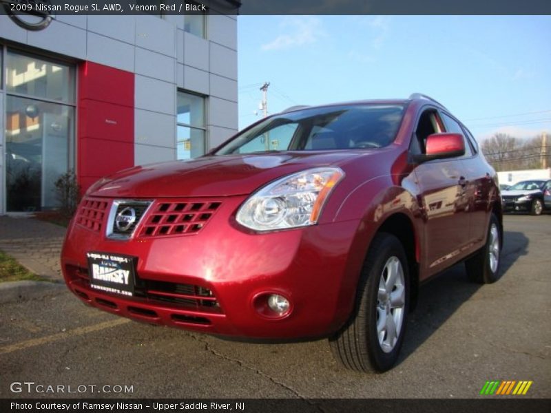 Venom Red / Black 2009 Nissan Rogue SL AWD