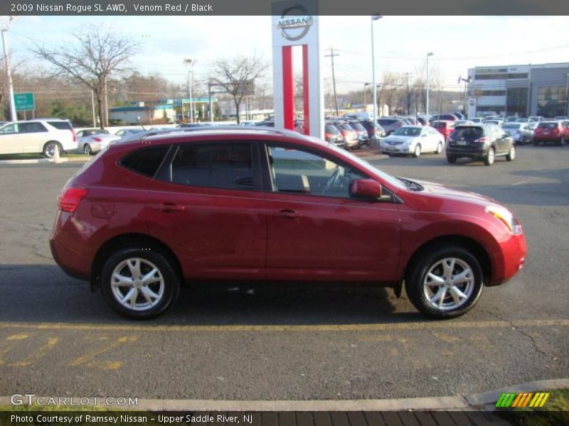 Venom Red / Black 2009 Nissan Rogue SL AWD