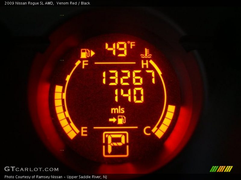 Venom Red / Black 2009 Nissan Rogue SL AWD