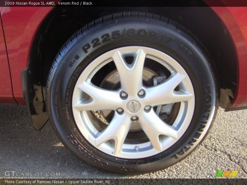 Venom Red / Black 2009 Nissan Rogue SL AWD