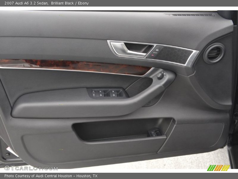 Brilliant Black / Ebony 2007 Audi A6 3.2 Sedan