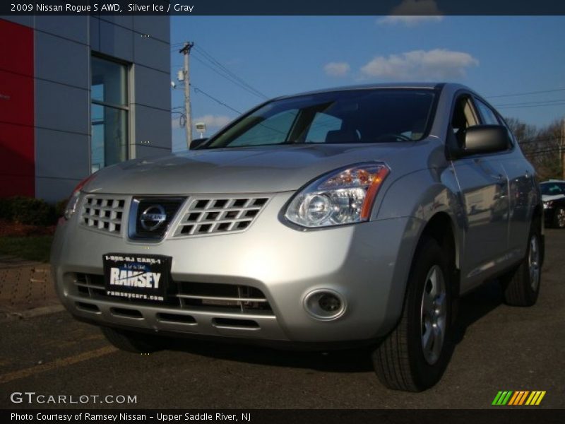 Silver Ice / Gray 2009 Nissan Rogue S AWD