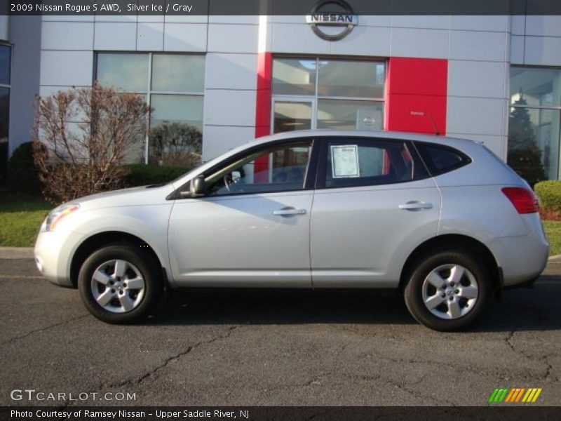 Silver Ice / Gray 2009 Nissan Rogue S AWD