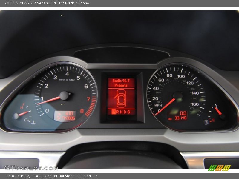 Brilliant Black / Ebony 2007 Audi A6 3.2 Sedan