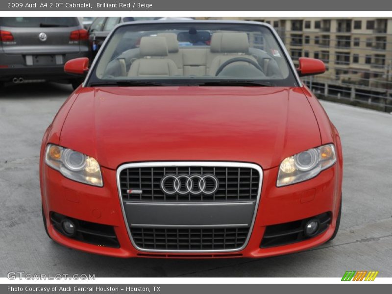 Brilliant Red / Beige 2009 Audi A4 2.0T Cabriolet