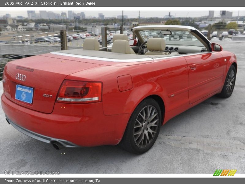 Brilliant Red / Beige 2009 Audi A4 2.0T Cabriolet