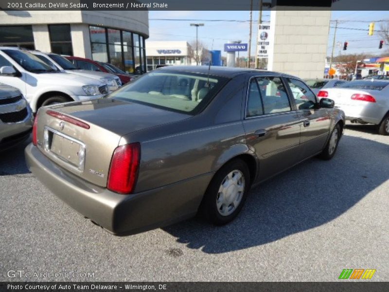 Bronzemist / Neutral Shale 2001 Cadillac DeVille Sedan