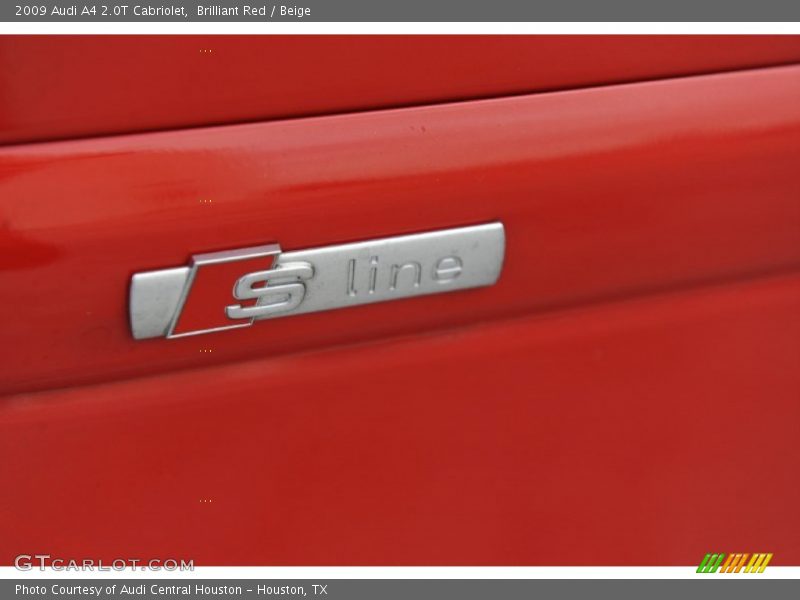 Brilliant Red / Beige 2009 Audi A4 2.0T Cabriolet
