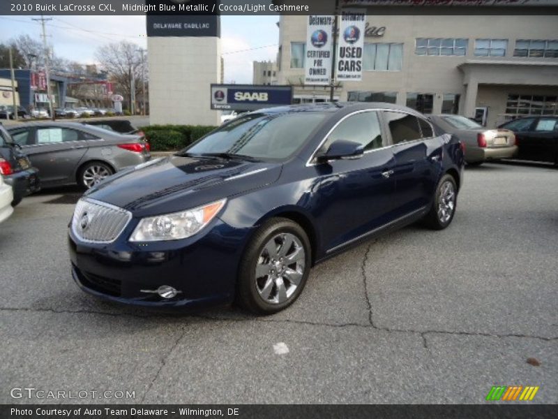 Midnight Blue Metallic / Cocoa/Light Cashmere 2010 Buick LaCrosse CXL