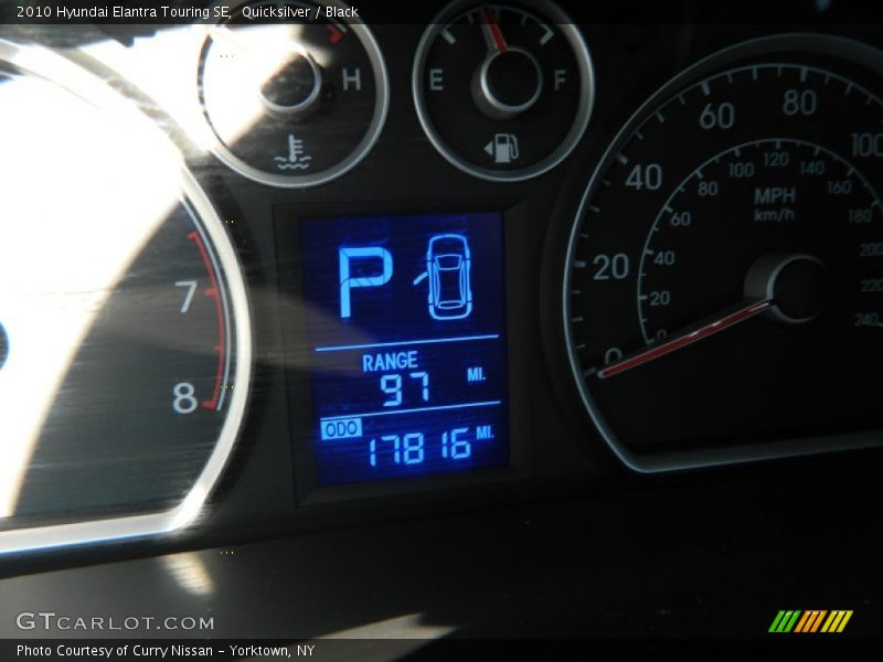 Quicksilver / Black 2010 Hyundai Elantra Touring SE