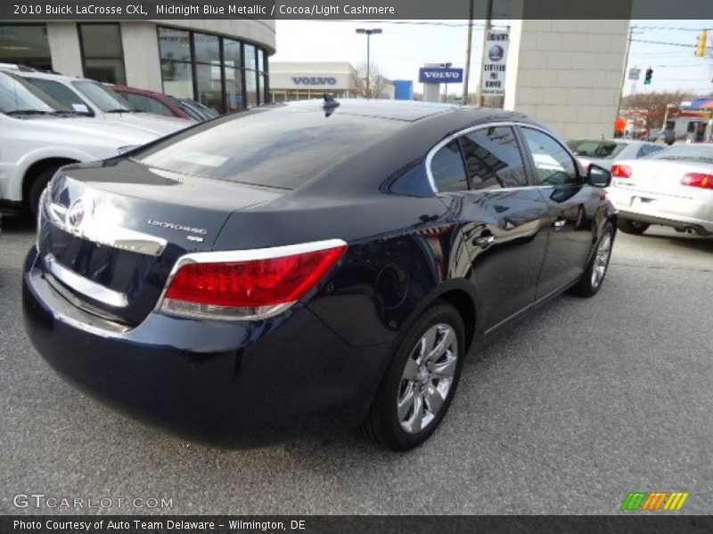 Midnight Blue Metallic / Cocoa/Light Cashmere 2010 Buick LaCrosse CXL