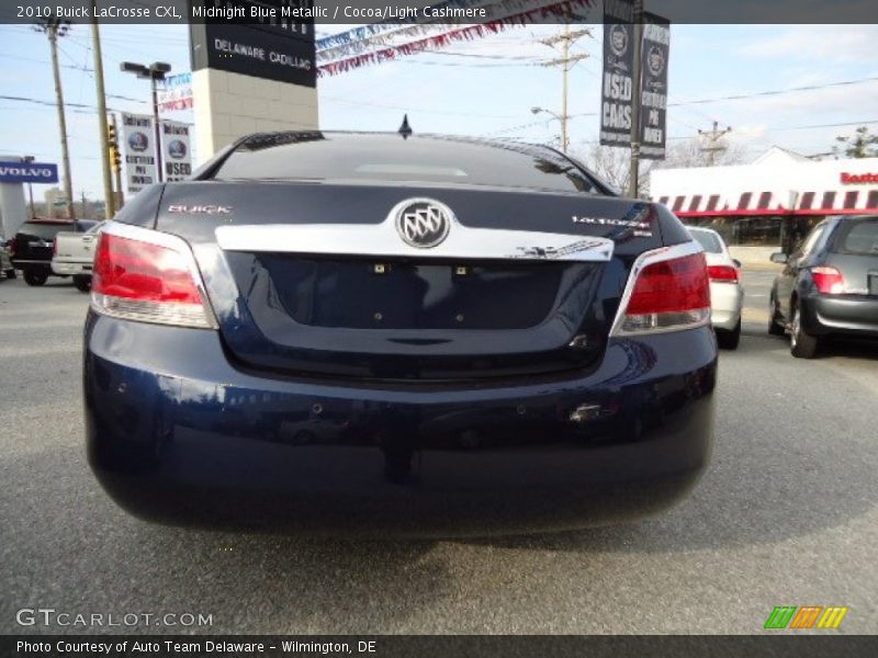 Midnight Blue Metallic / Cocoa/Light Cashmere 2010 Buick LaCrosse CXL