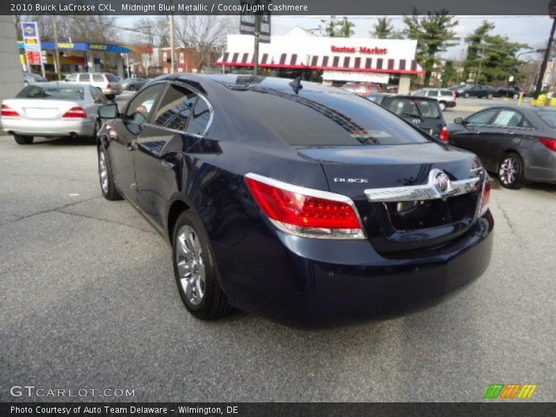 Midnight Blue Metallic / Cocoa/Light Cashmere 2010 Buick LaCrosse CXL