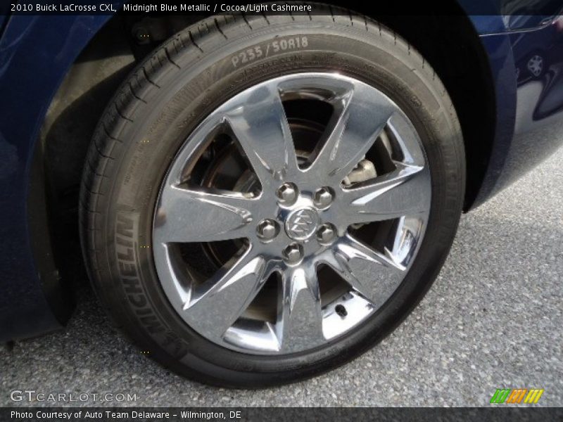 Midnight Blue Metallic / Cocoa/Light Cashmere 2010 Buick LaCrosse CXL
