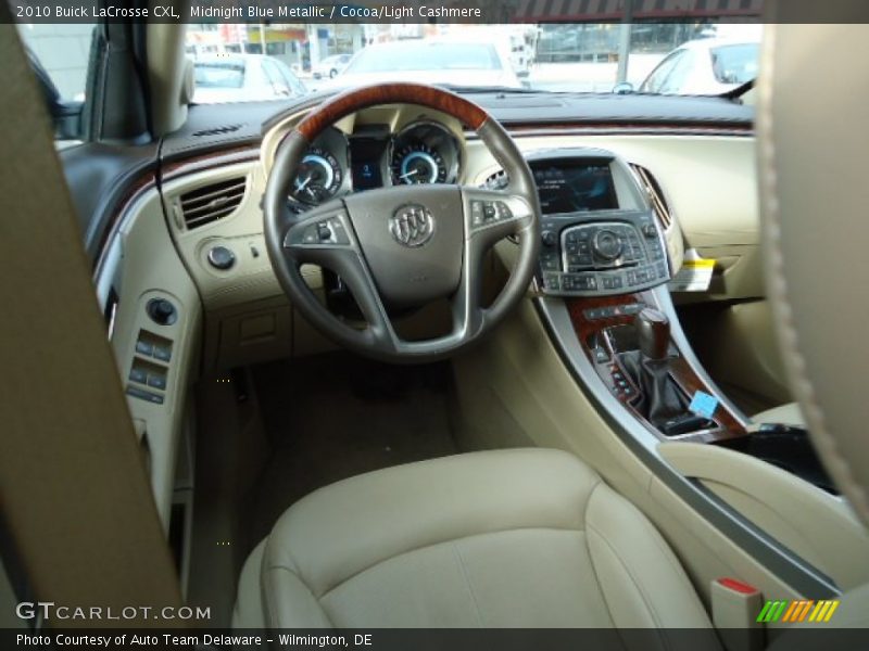 Midnight Blue Metallic / Cocoa/Light Cashmere 2010 Buick LaCrosse CXL