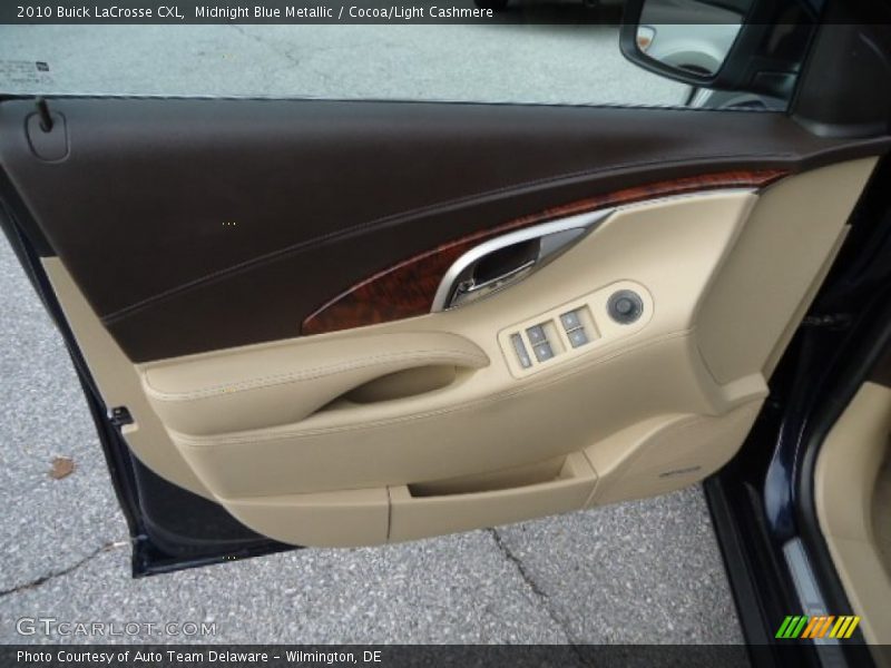 Midnight Blue Metallic / Cocoa/Light Cashmere 2010 Buick LaCrosse CXL