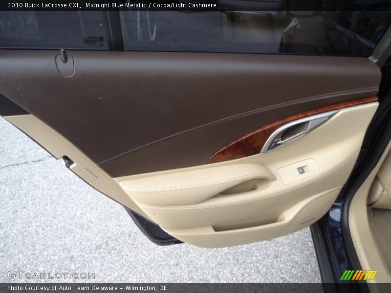 Midnight Blue Metallic / Cocoa/Light Cashmere 2010 Buick LaCrosse CXL