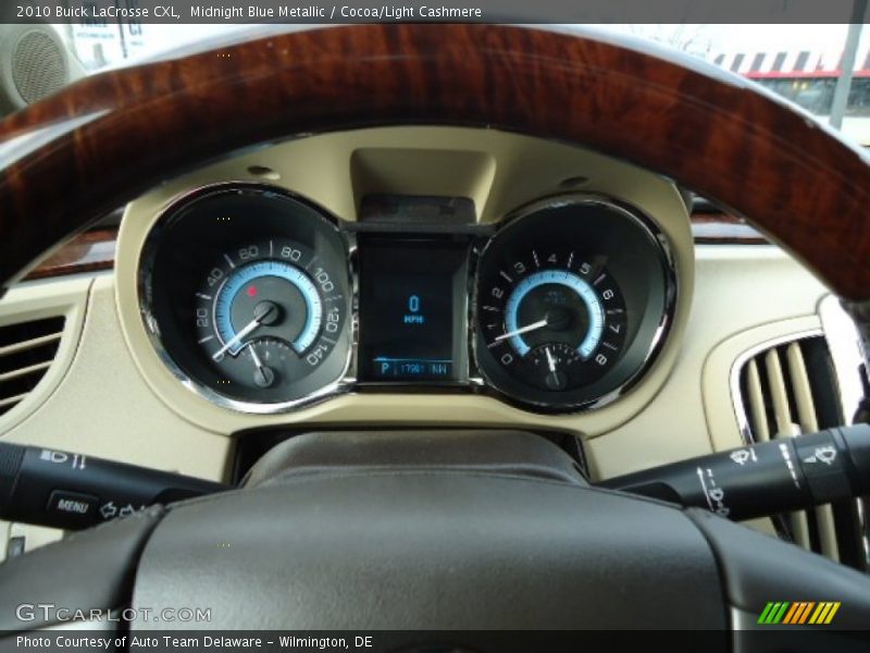 Midnight Blue Metallic / Cocoa/Light Cashmere 2010 Buick LaCrosse CXL