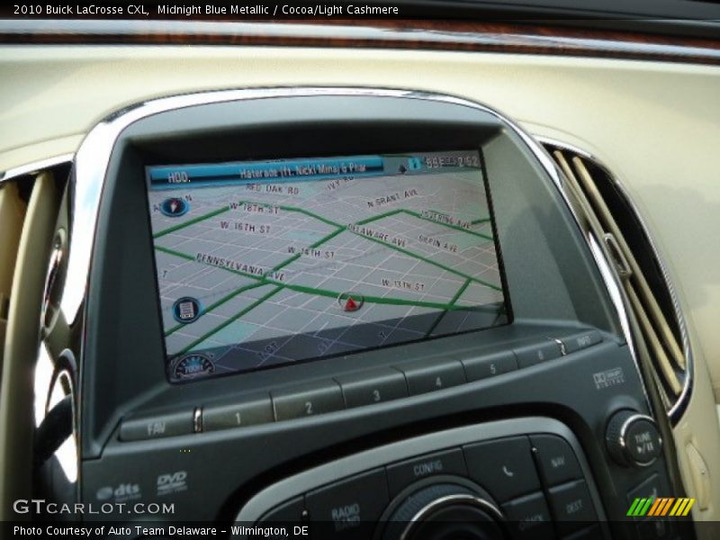 Midnight Blue Metallic / Cocoa/Light Cashmere 2010 Buick LaCrosse CXL
