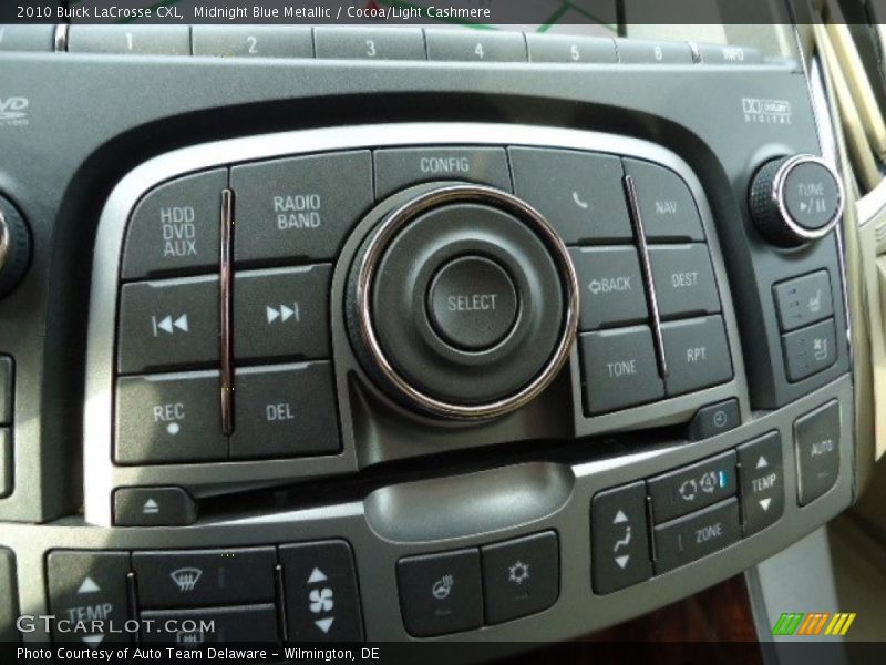 Midnight Blue Metallic / Cocoa/Light Cashmere 2010 Buick LaCrosse CXL