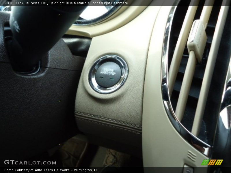 Midnight Blue Metallic / Cocoa/Light Cashmere 2010 Buick LaCrosse CXL